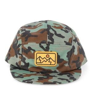 Boys Camo Print Hat with Patch, One Size Fits Most